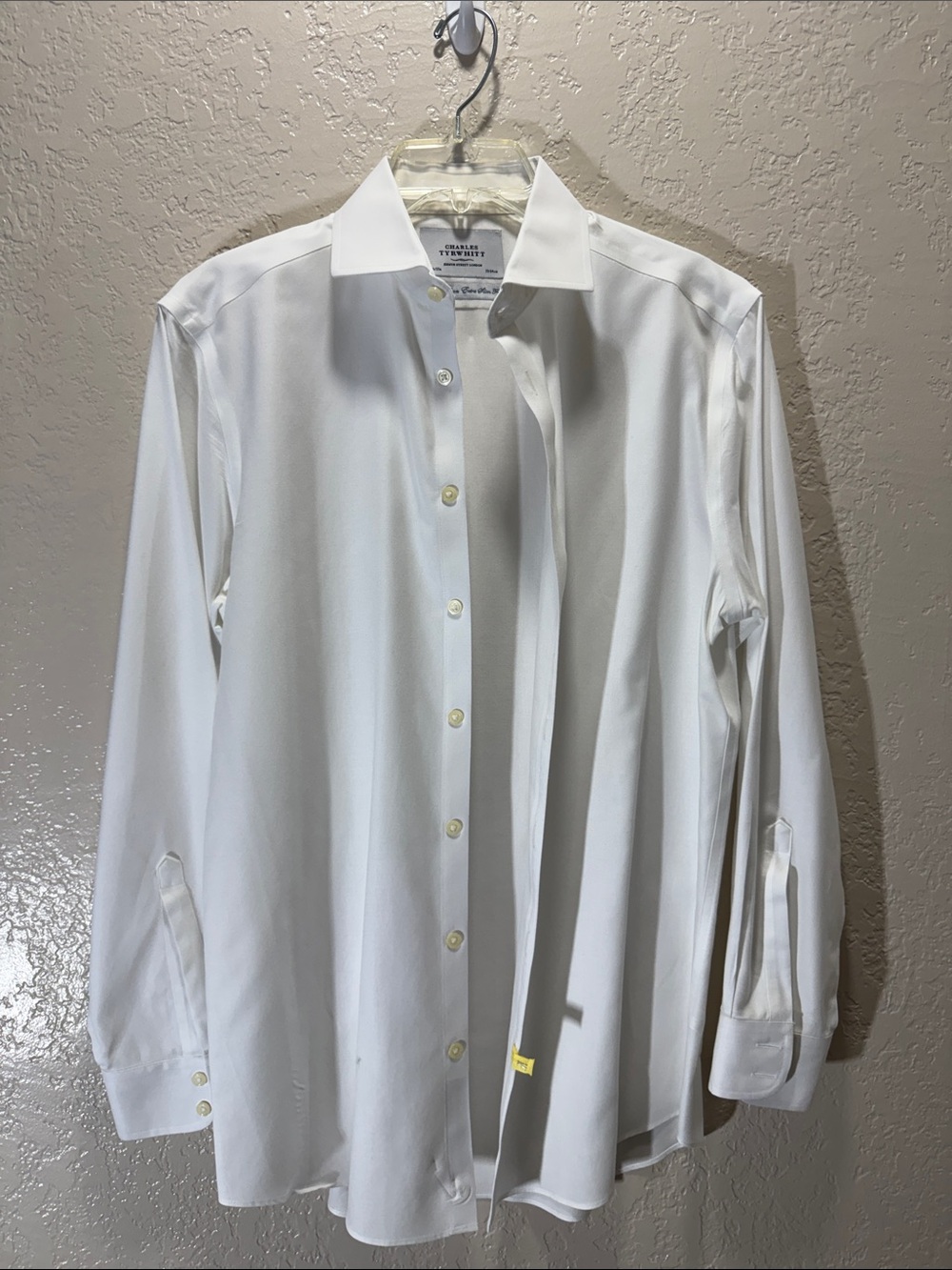 Charles Tyrwhitt Non-Iron Extra Slim Fit White Dress Shirt Men’s 15.5 33
